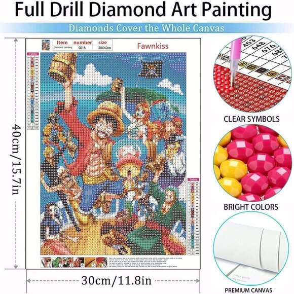 NEW 12" x 16" 5D Diamond Painting Kit - Picture 2 of 3